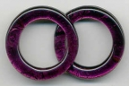Murano Glass Fused Silver & Amethyst Circle - Links Amethyst Silver